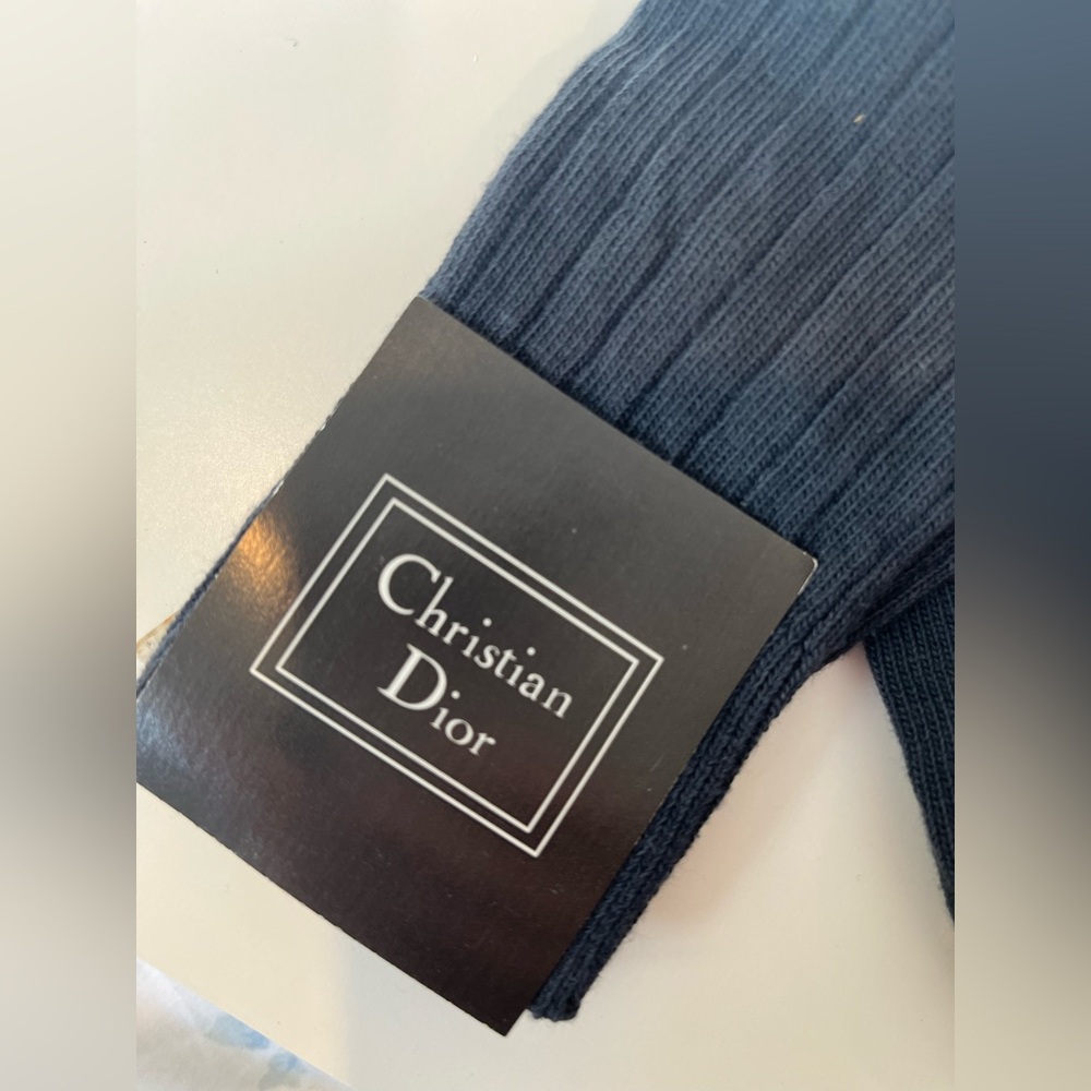 Dior Men's Blue Dress Socks